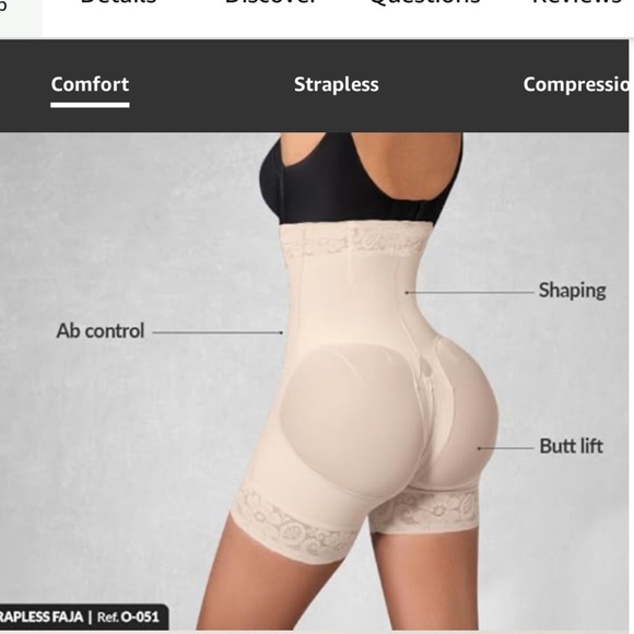 Forma Tu Cuerpo, Short Strapless Bodysuit sponsor by miss universe columbia - Picture 4 of 16